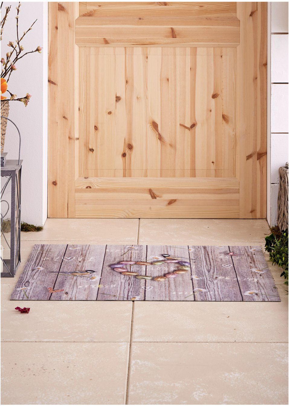 Tapis de protection motif printanier