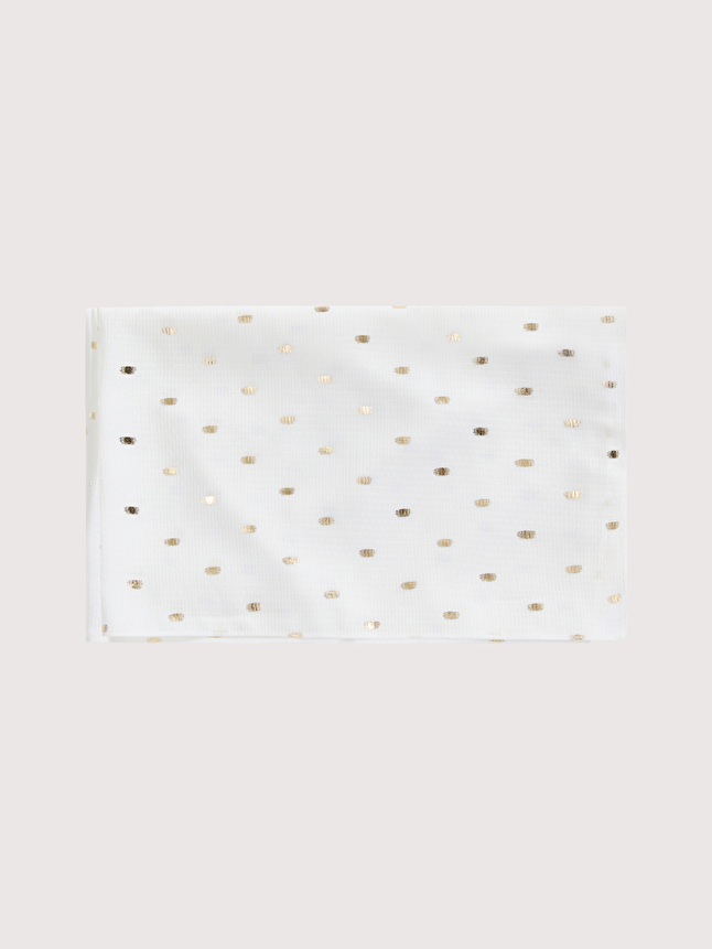 Foulard imprimé pois dorés