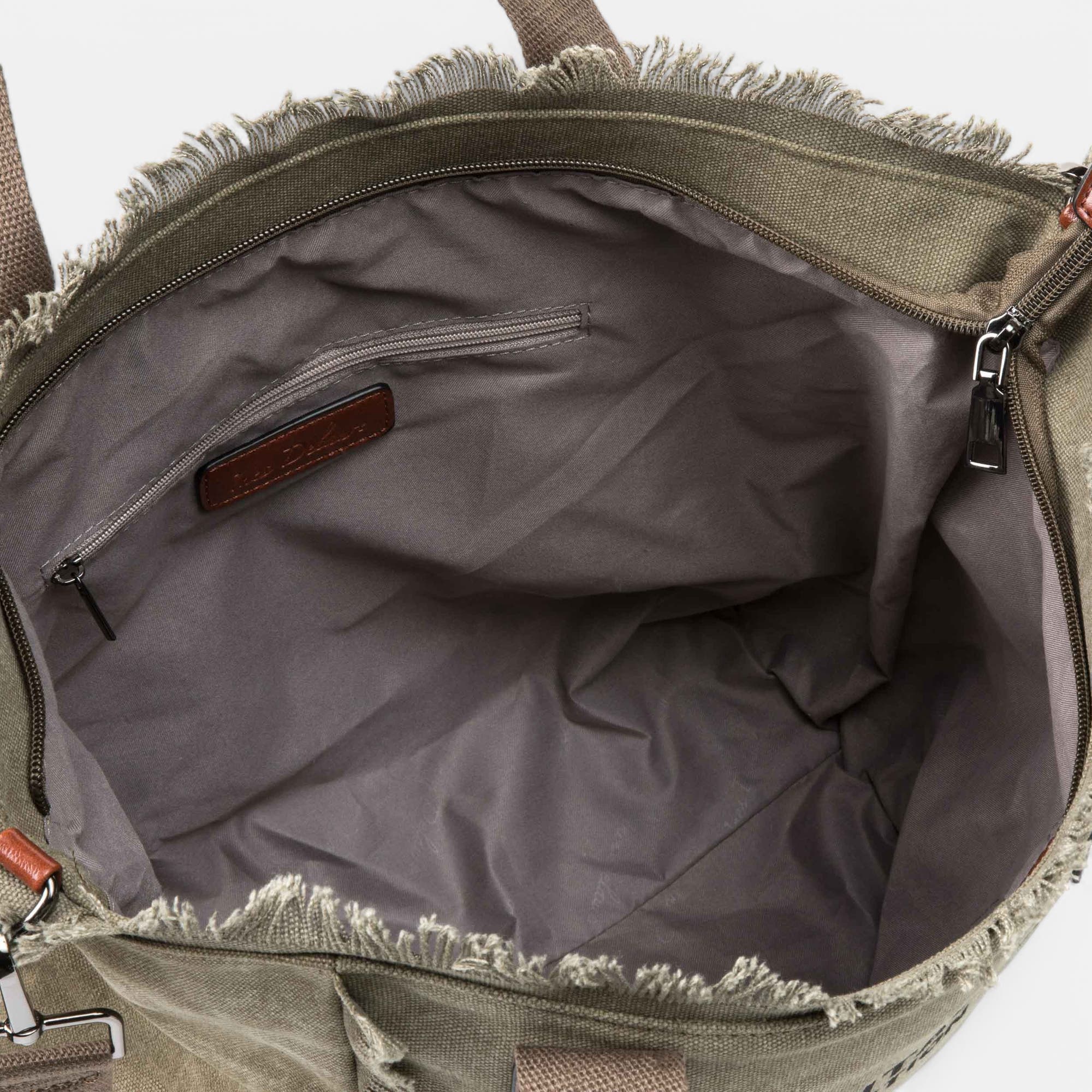 Sac de shopping kaki