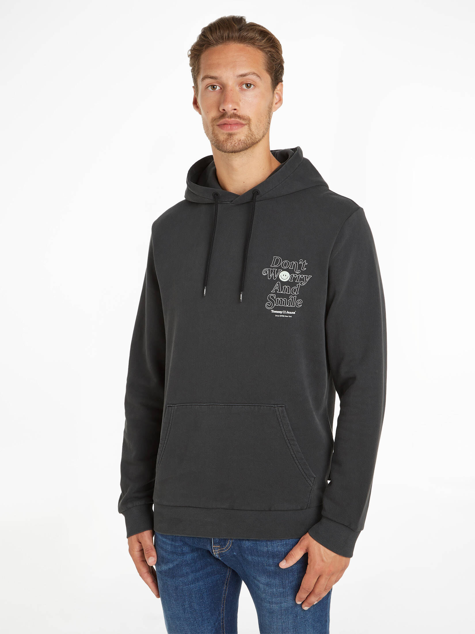 Tommy Jeans| Herren Sweatshirt mit Kapuze TJM REG NOVELTY GRAPHIC HOODIE