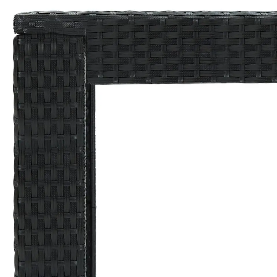 vidaXL - Tuinset - Zwart - Poly rattan