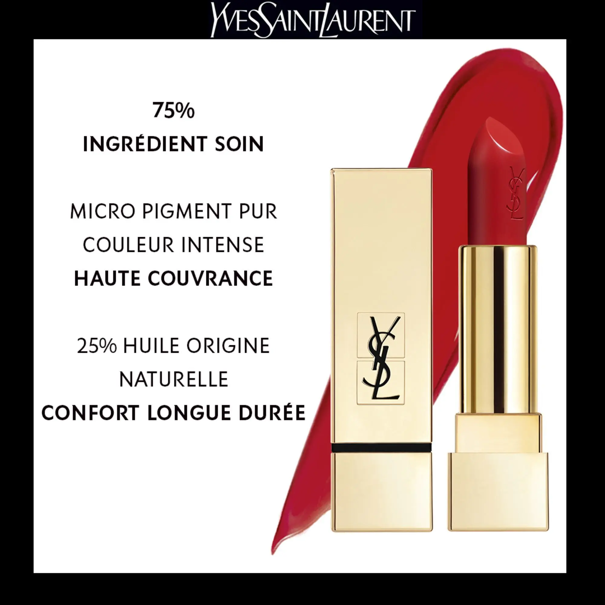 Yves Saint Laurent - Rouge Pur Couture Rouge à Lèvres Satiné- Rouge à lèvres