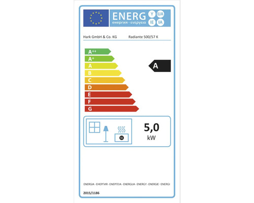 Hark Nebraska 5 kW tegelkachel, linkerzijde