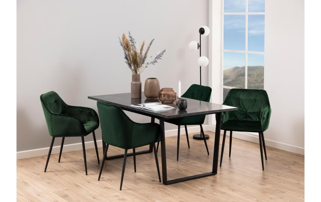 Tisch Amble 60 x 90 x 74 cm, Schwarz<br>Esstisch