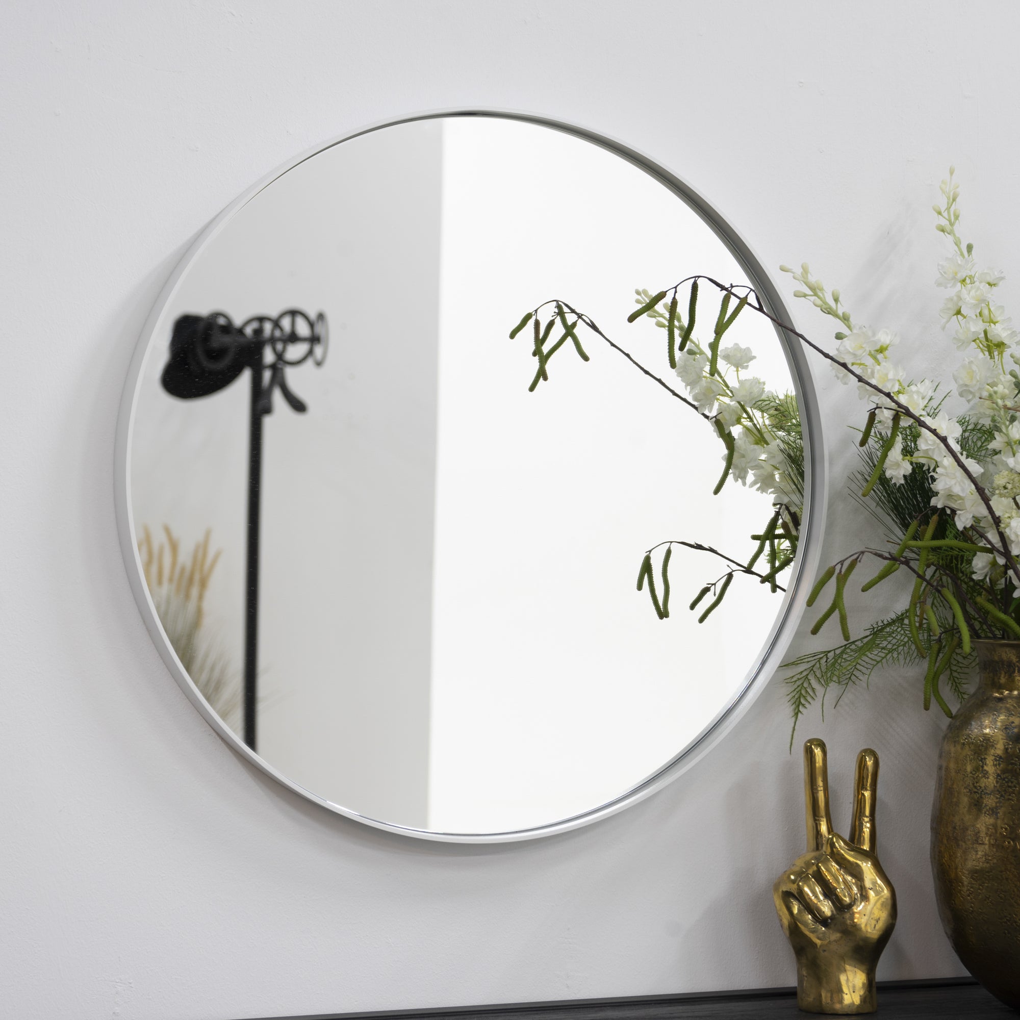 Spinder Design Donna Spiegel Ã 60 cm - Wit