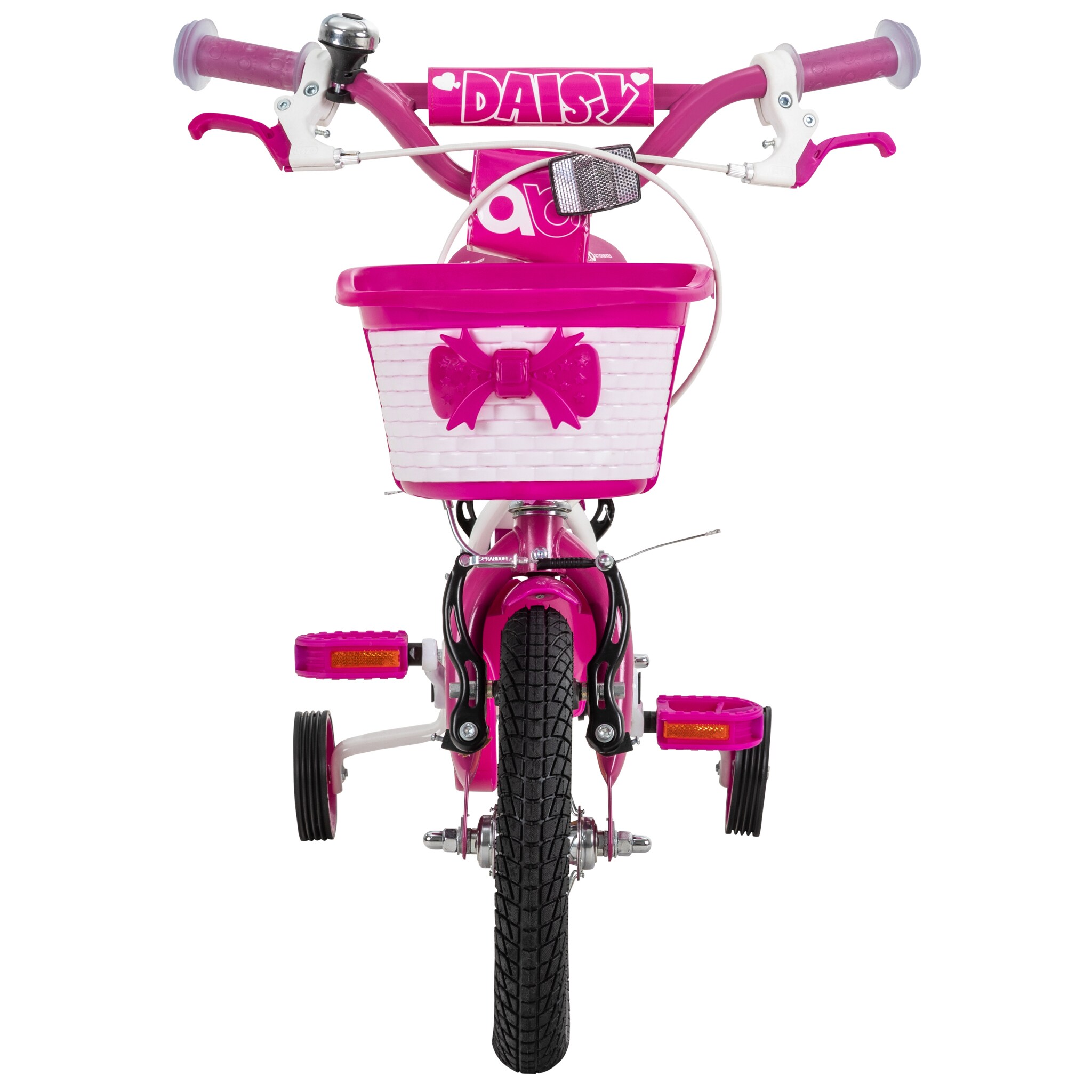 Actionbikes Kinderfahrrad Daisy 12 Zoll, pink, Stützräder, Korb, V-Brake-Bremsen, Antirutschgriffe (East)