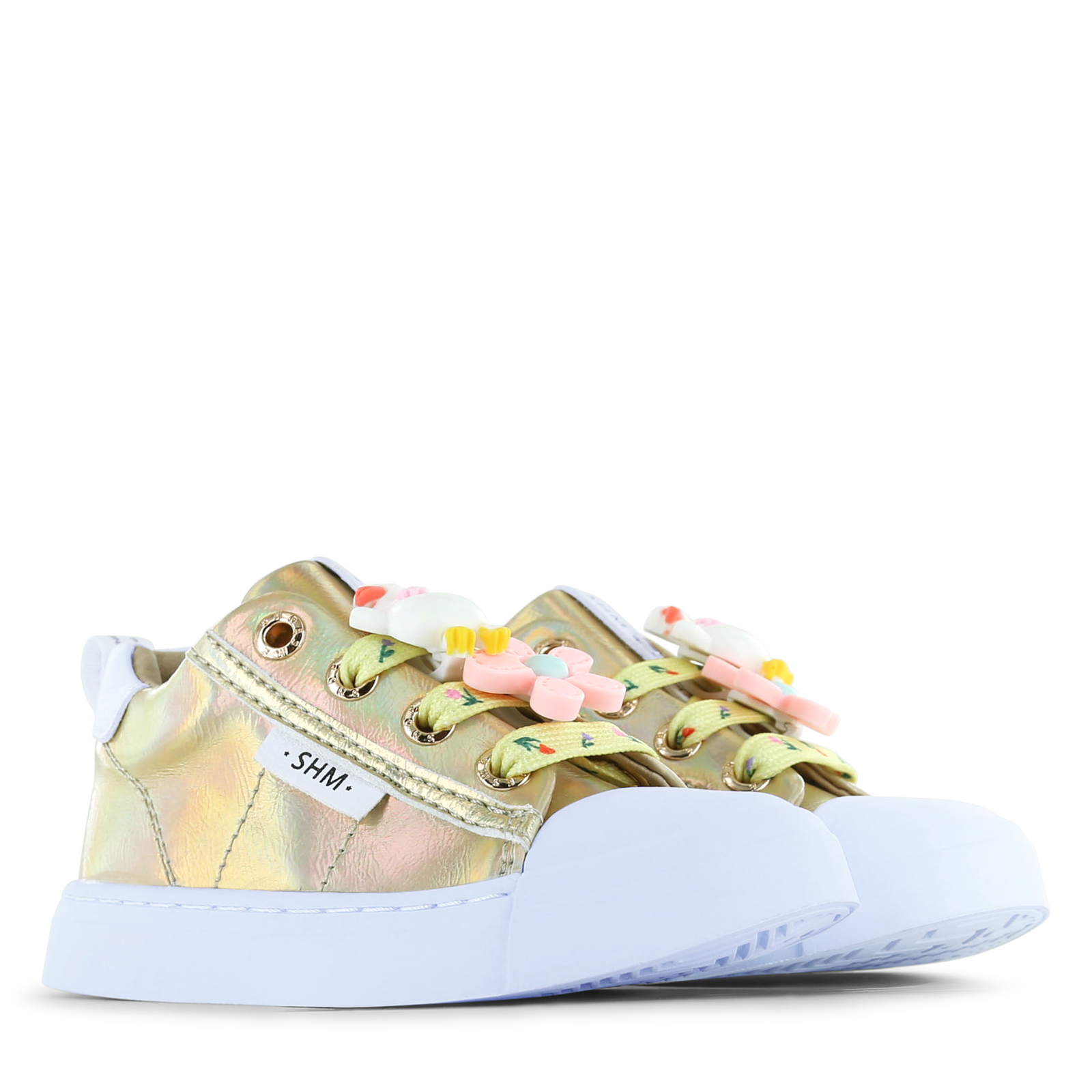 Shoesme metallic gouden sneaker  | Meisjes schoenen