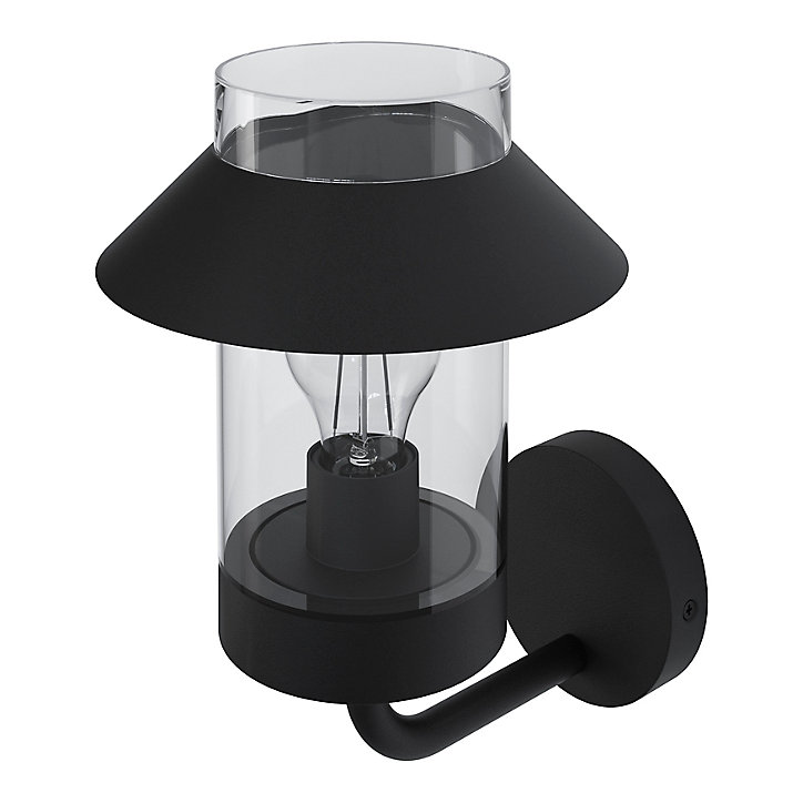 Applique murale montante Caprera E27 25W IP44 GoodHome noir