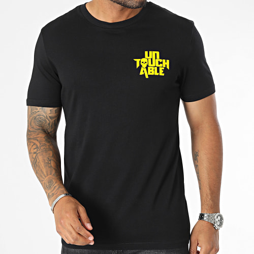 Tee Shirt Logo Velvet Noir Jaune