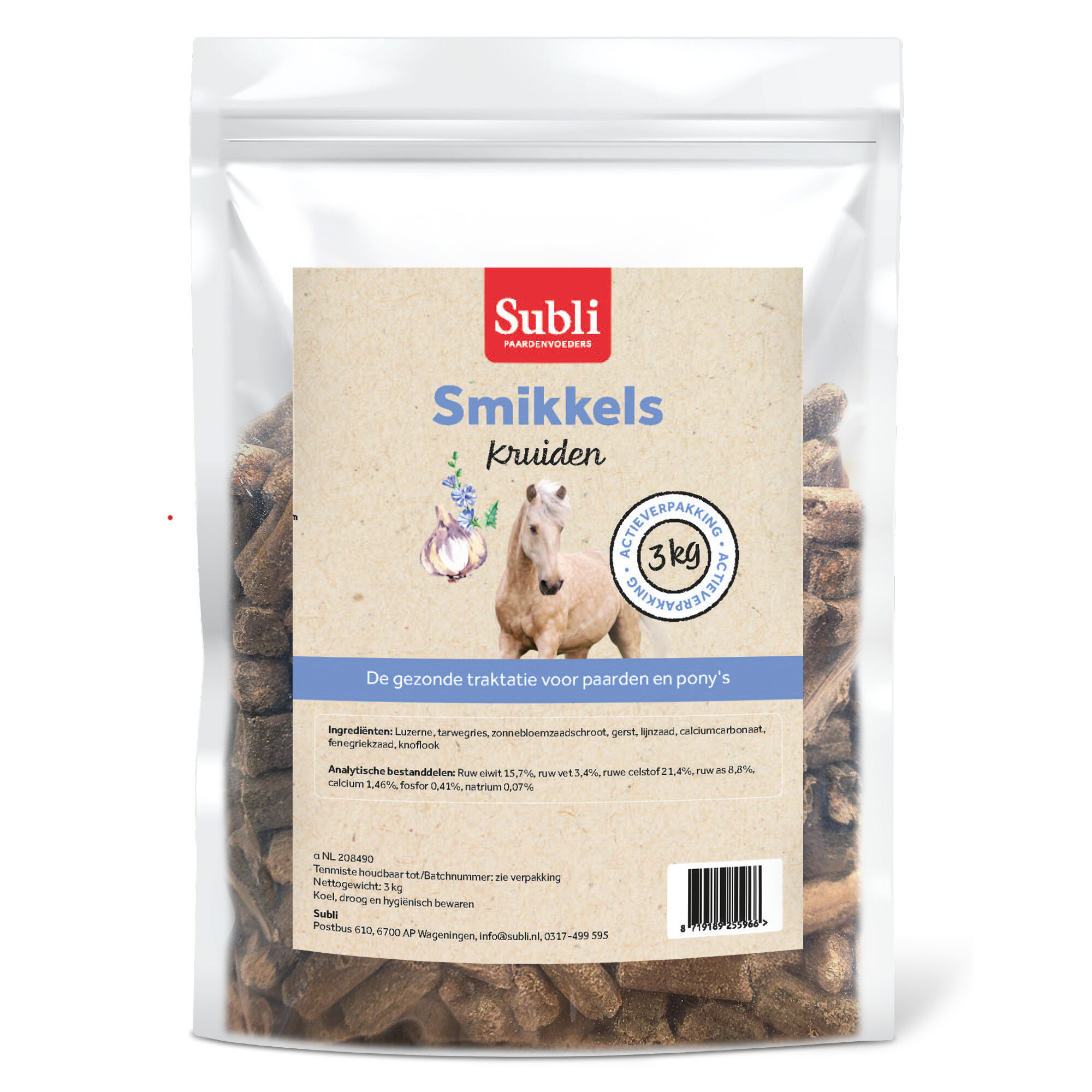 Subli Smikkels - Paardensnoepjes - 3 Kilogram - Kruiden
