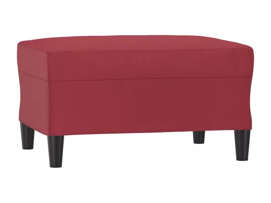 Ensemble de canapés 4 pièces et coussins Rouge bordeaux Similicuir