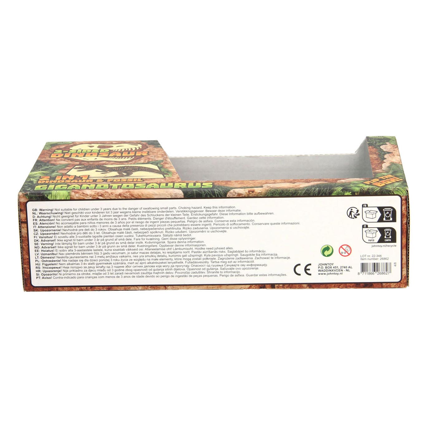 Animal World Tweezijdige Dino XL - Giganotosaurus