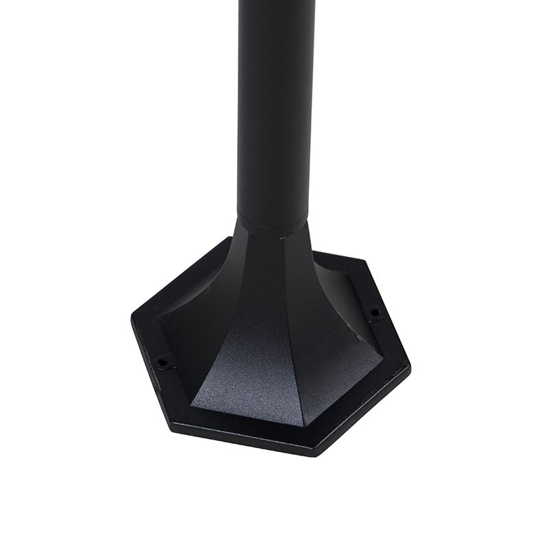 Staande buitenlantaarn zwart 120 cm IP44 - New Orleans