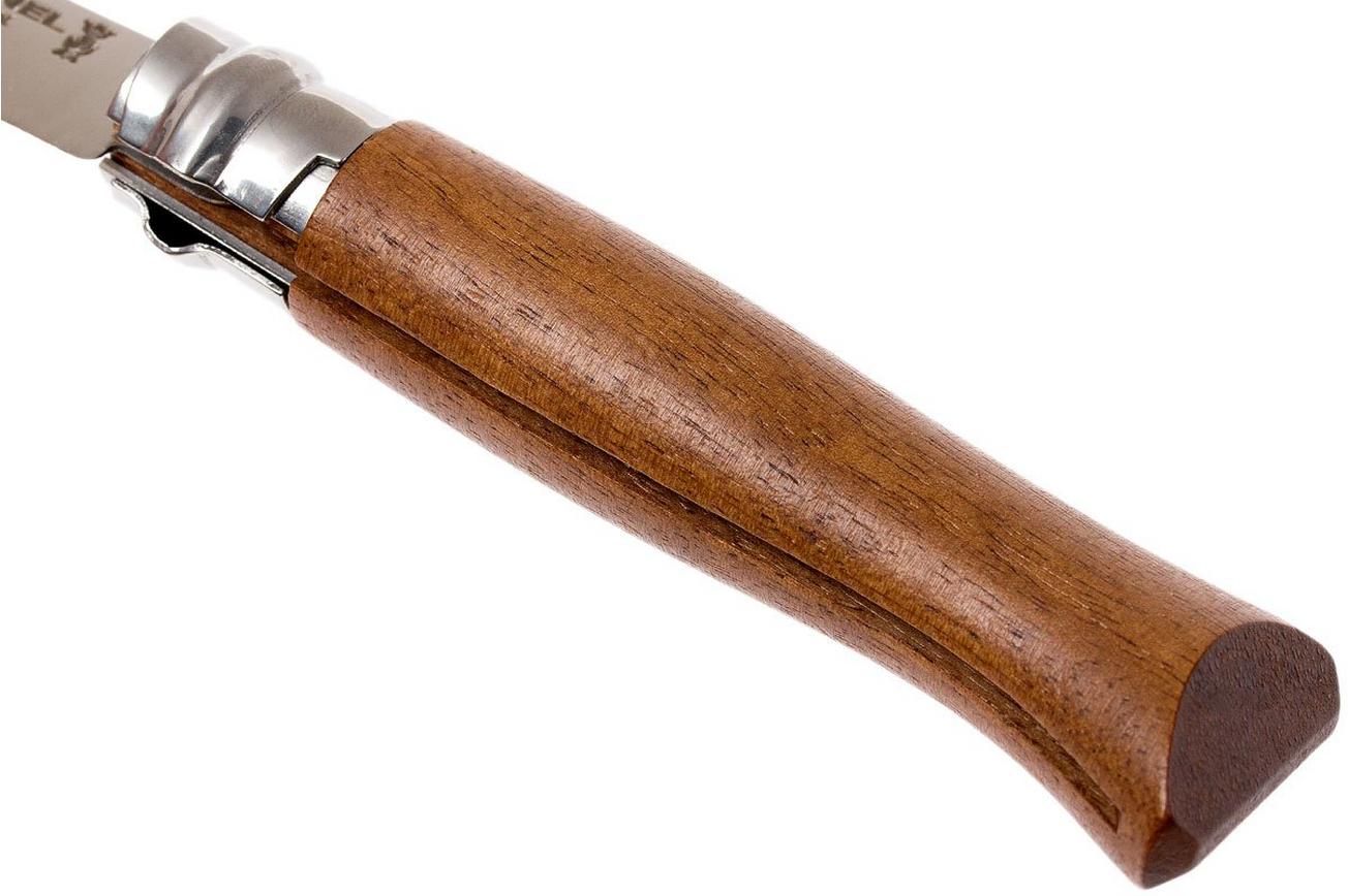 Opinel zakmes No. 8 Luxury Range, RVS, walnoothout