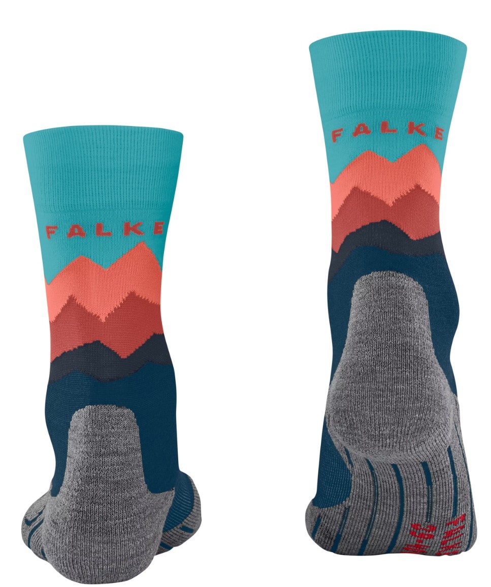 Falke TK2 Explore Crets Dame, Hiking Socks<br>Hiking Socks - med trendy fjellmønster!