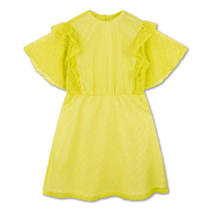 Repose AMS Robe Coton Bio Volant | Jaune