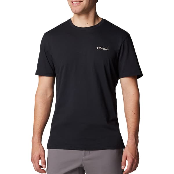 T-shirt COLUMBIA NORTH CASCADES SHORT SLEEVE TEE BLACK/HEX FLAG