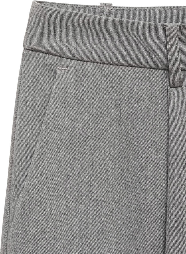 MANGO Pleated straight trousers Lt pastel grey