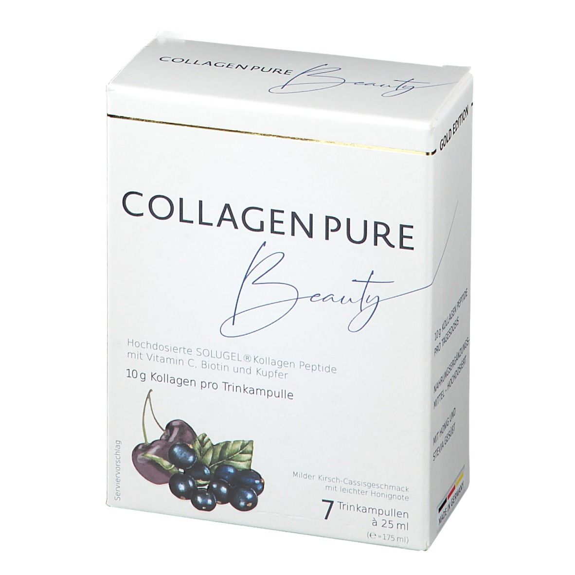COLLAGEN PURE Beauty 10 g Gold Trinkampullen hochdosiert