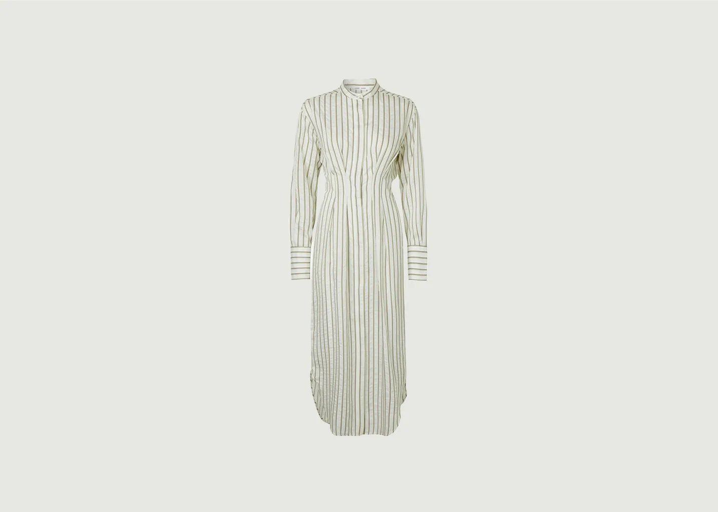 Robe-chemise midi rayée Sabosse Samsoe Samsoe