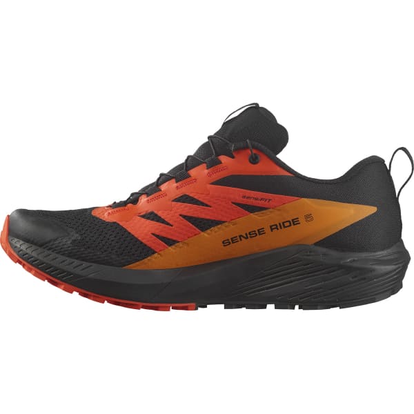 Chaussure trail SALOMON SENSE RIDE 5 GORE-TEX BLACK/SCARLET IBIS/TURMERIC