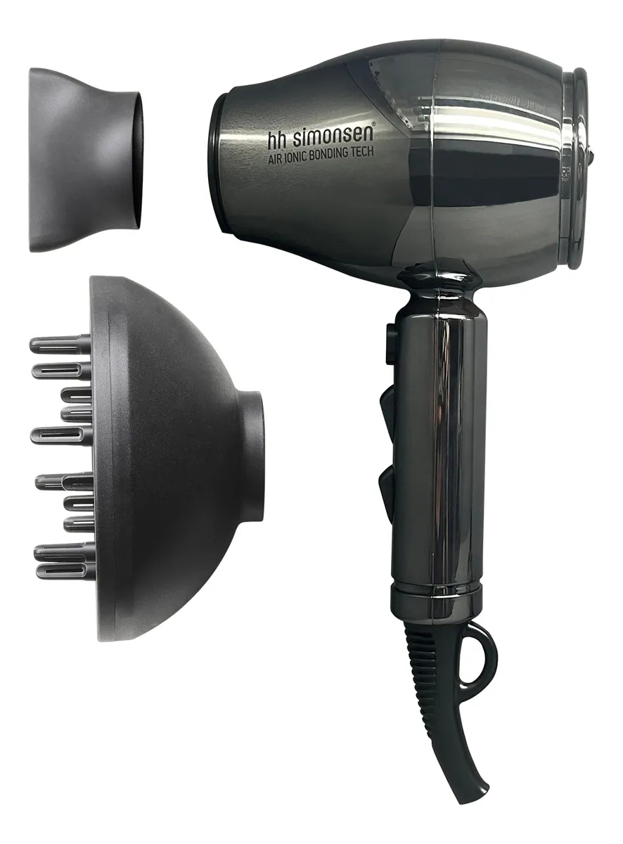 HH Simonsen XS Dryer incl. Diffuser Gun Metal - 1 stk.
