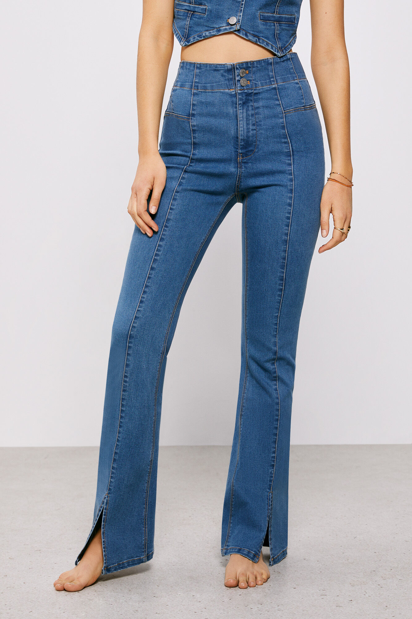 Calça jeans 0011 - azul médio