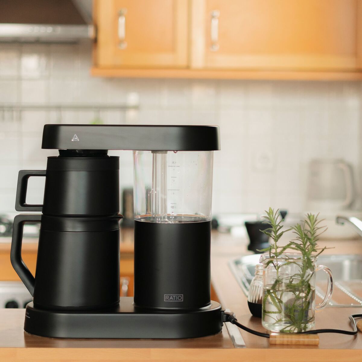 Six kaffebrygger 1,25 liter, matt svart
