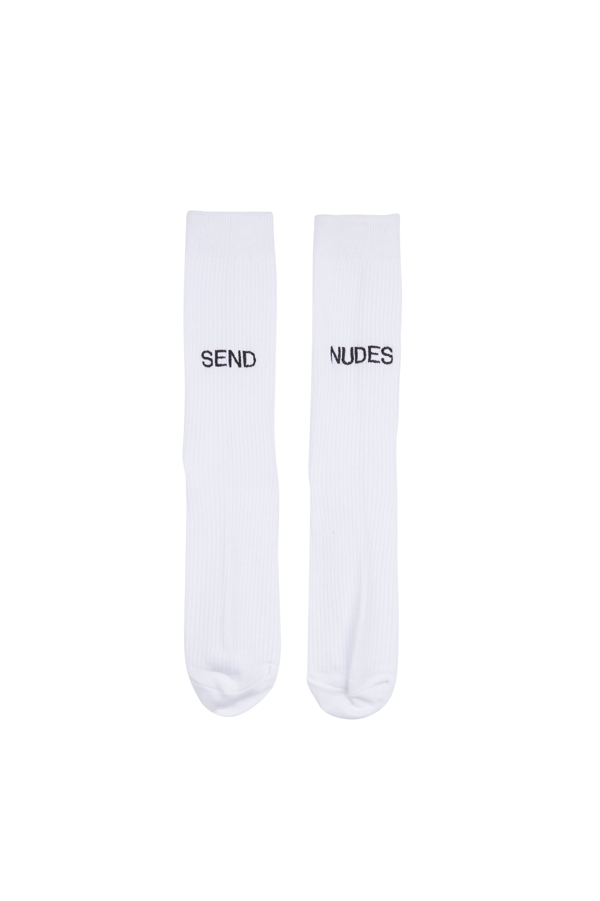ENCRE Chaussettes  SEND NUDES Blanc