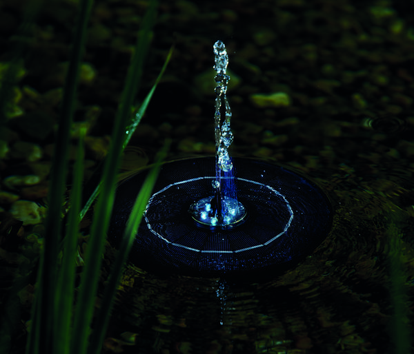 Pontec Wasserspielpumpe PondoSolar LED Island