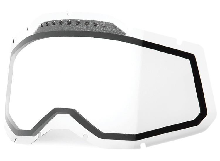 100% - Double écran ventilé Accuri 2 / Racecraft 2 / Strata 2 Incolore