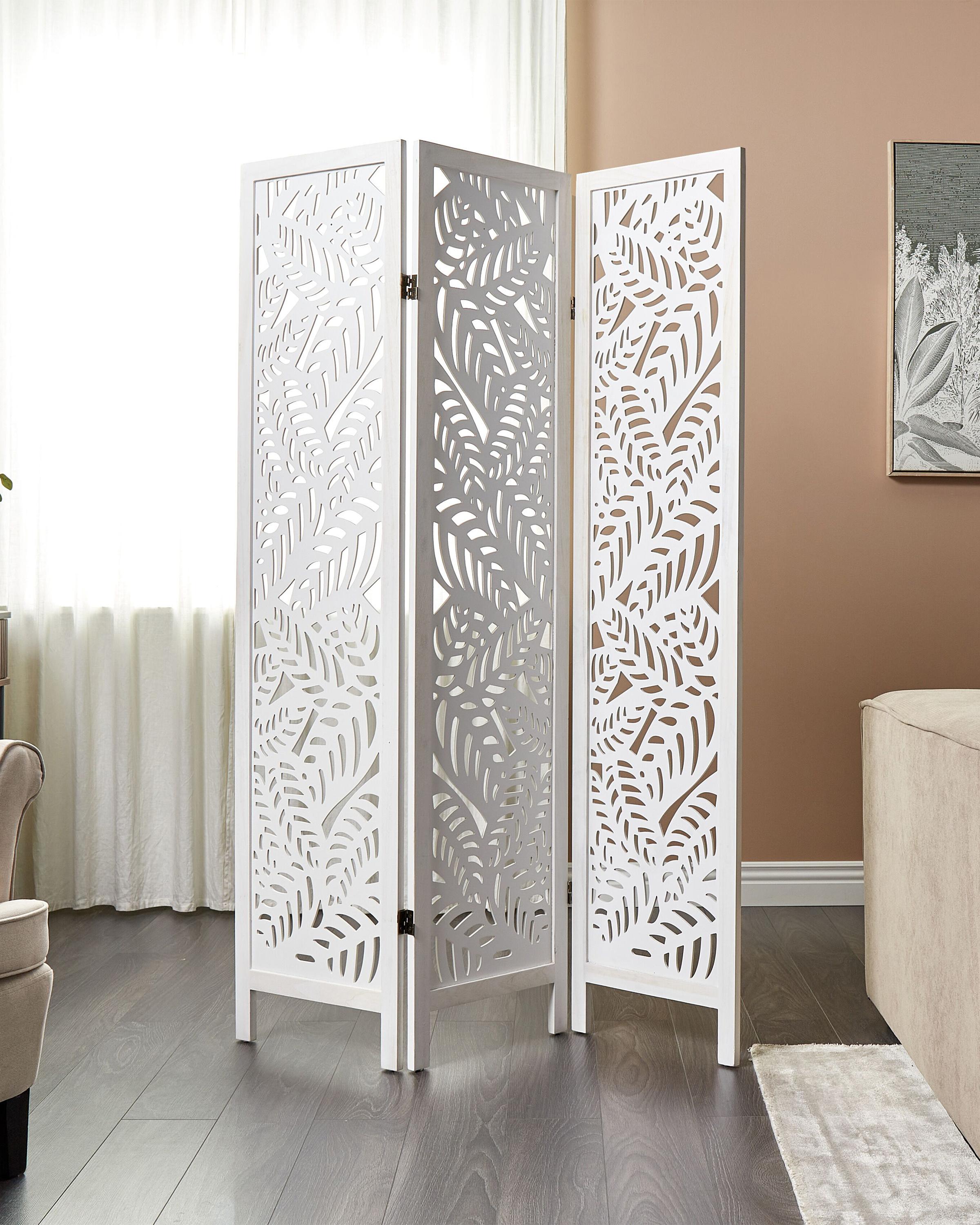 Roomdivider met 3 panelen MELAGO Wit 122 cm 170 cm