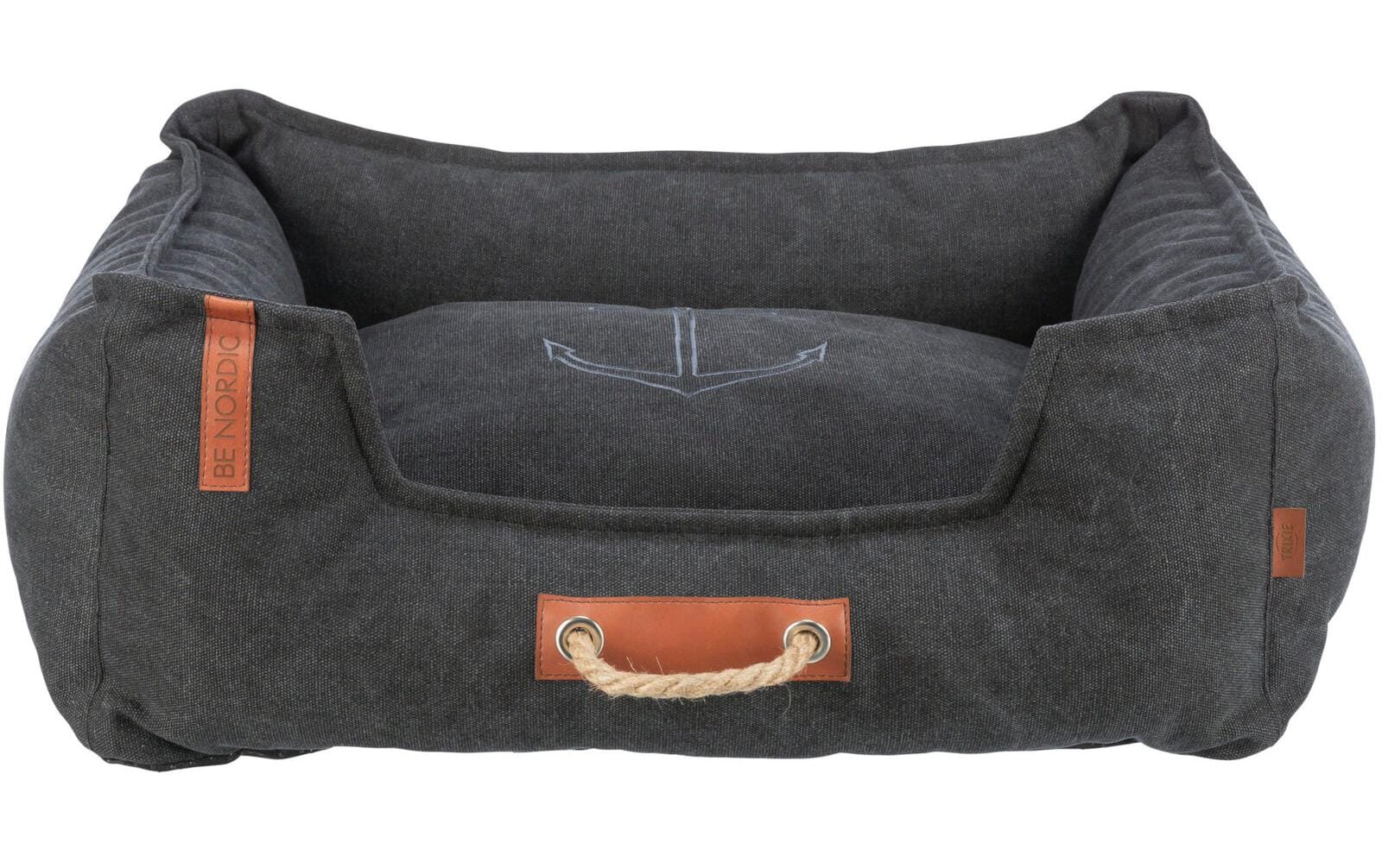 Hunde-Bett BE NORDIC Föhr, 60 × 50 cm, SchwarzHundebett
