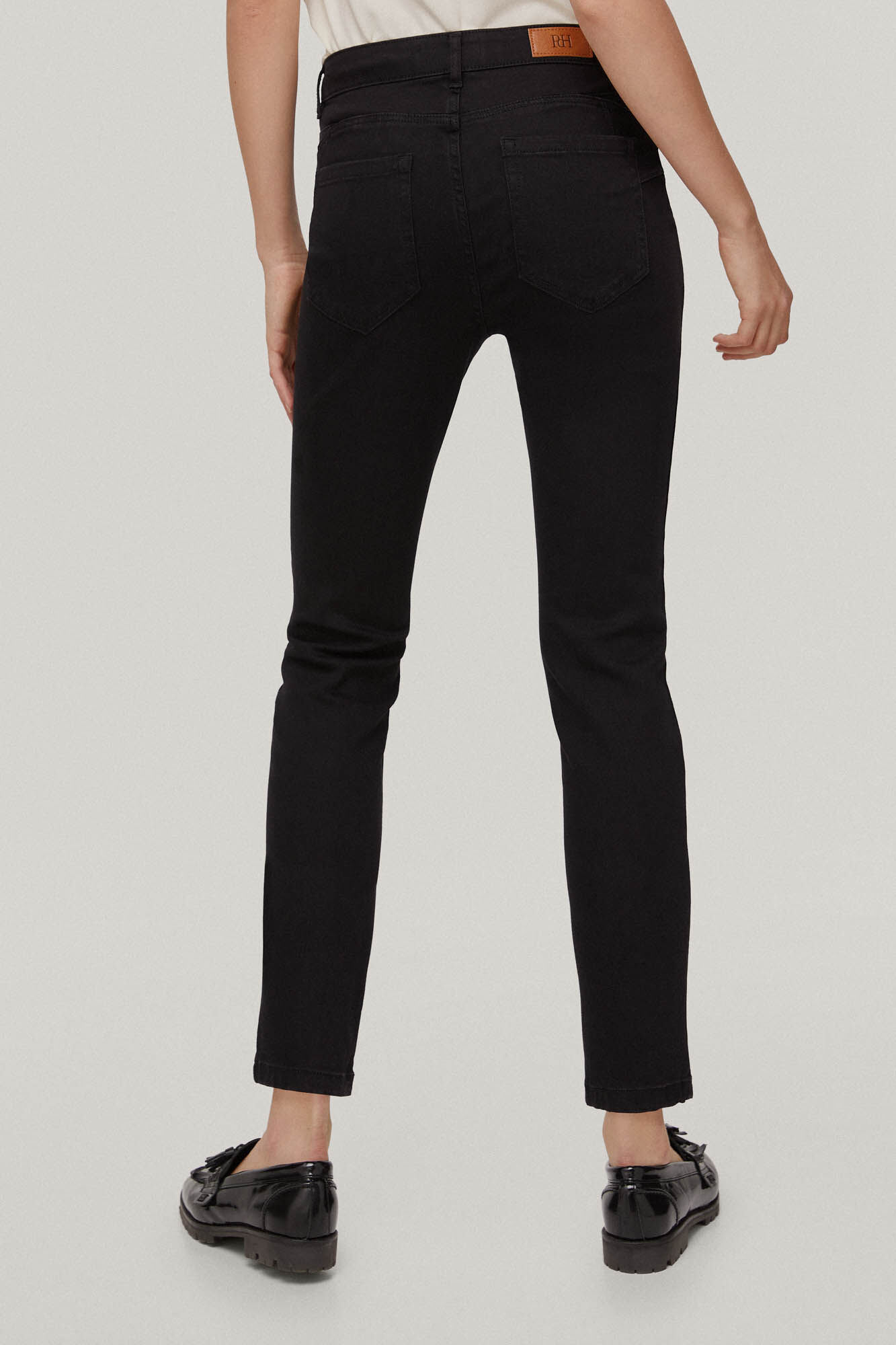 Calça jeans push-up em Lycra® - Preta