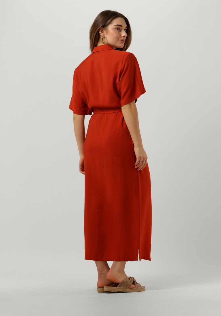 ANOTHER LABEL brique another label midi jurk sango dress