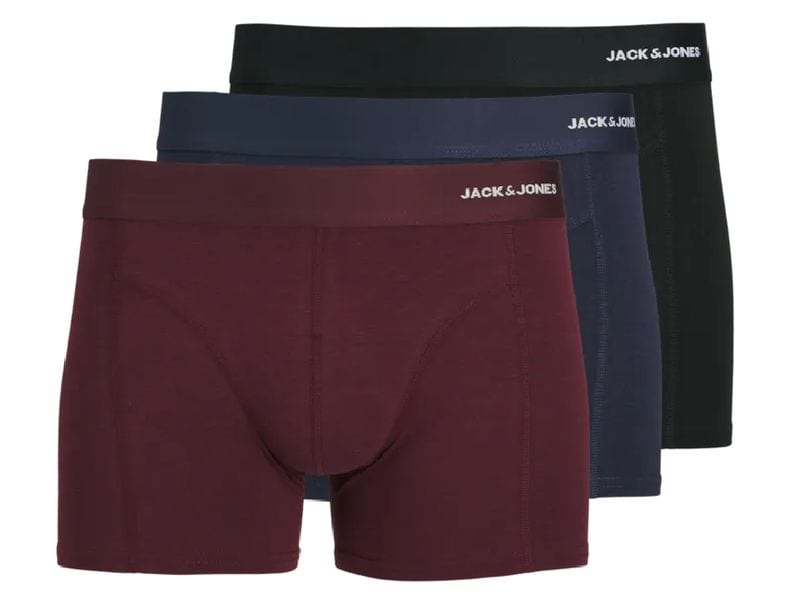 JACK&JONES Unterhosen Herren, 3-er Pack, Port Royale, XXL Kurze Boxershorts