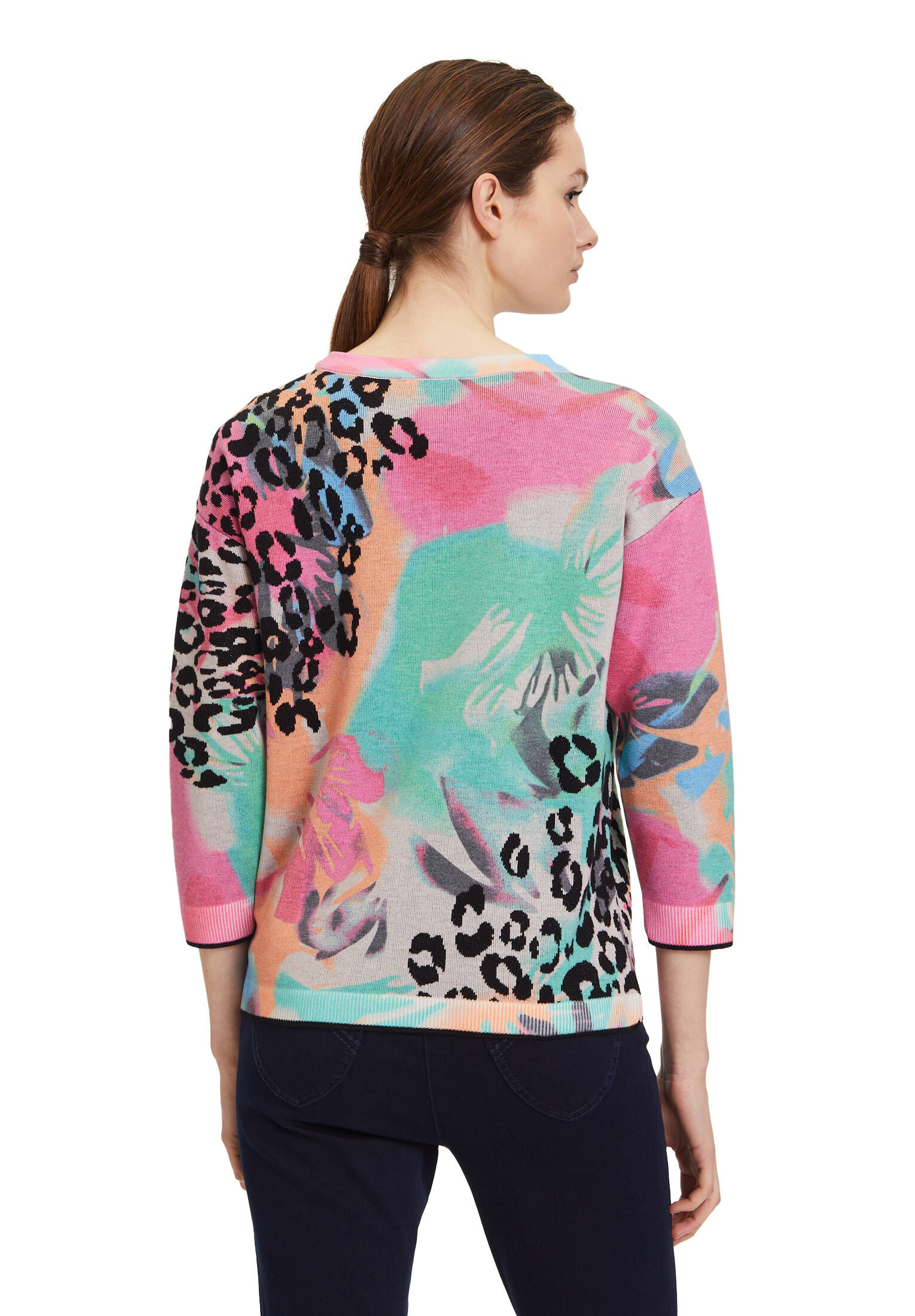 Betty Barclay| Damen Feinstrickpullover mit Leoprint