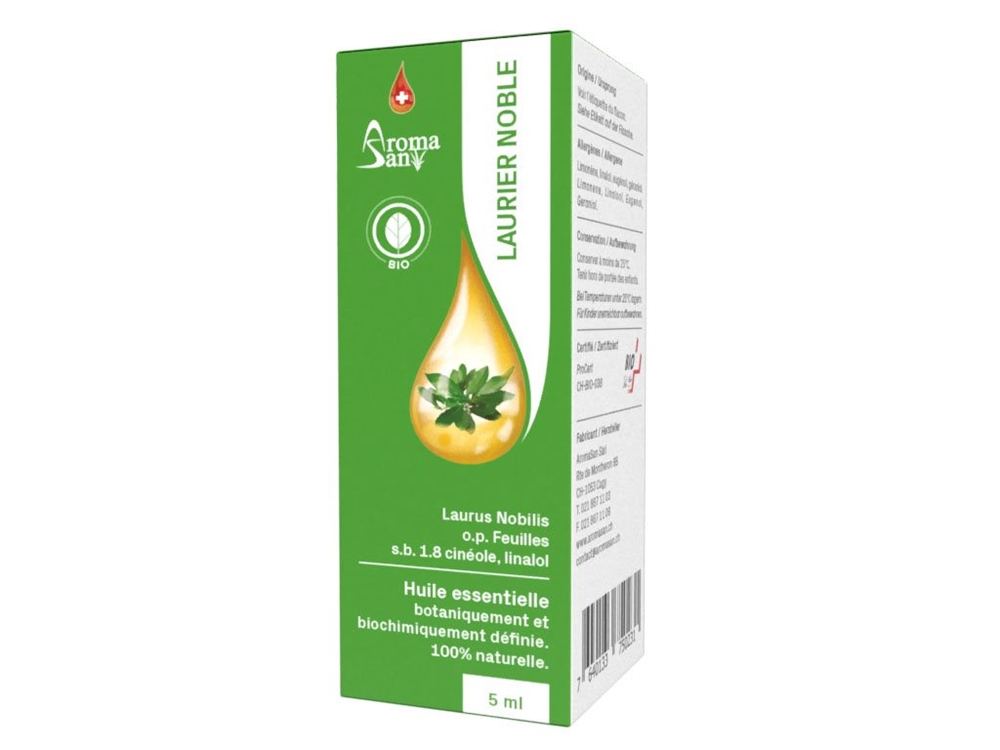 Aromasan Lorbeer<br>5 ml, Ätherisches Öl, in Schachtel Bio
