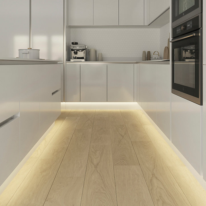 Ruban lumineux Waldeck LED intégrée variation de blancs et de couleurs IP20 dimmable 2000lm 22W L.500cm blanc GoodHome