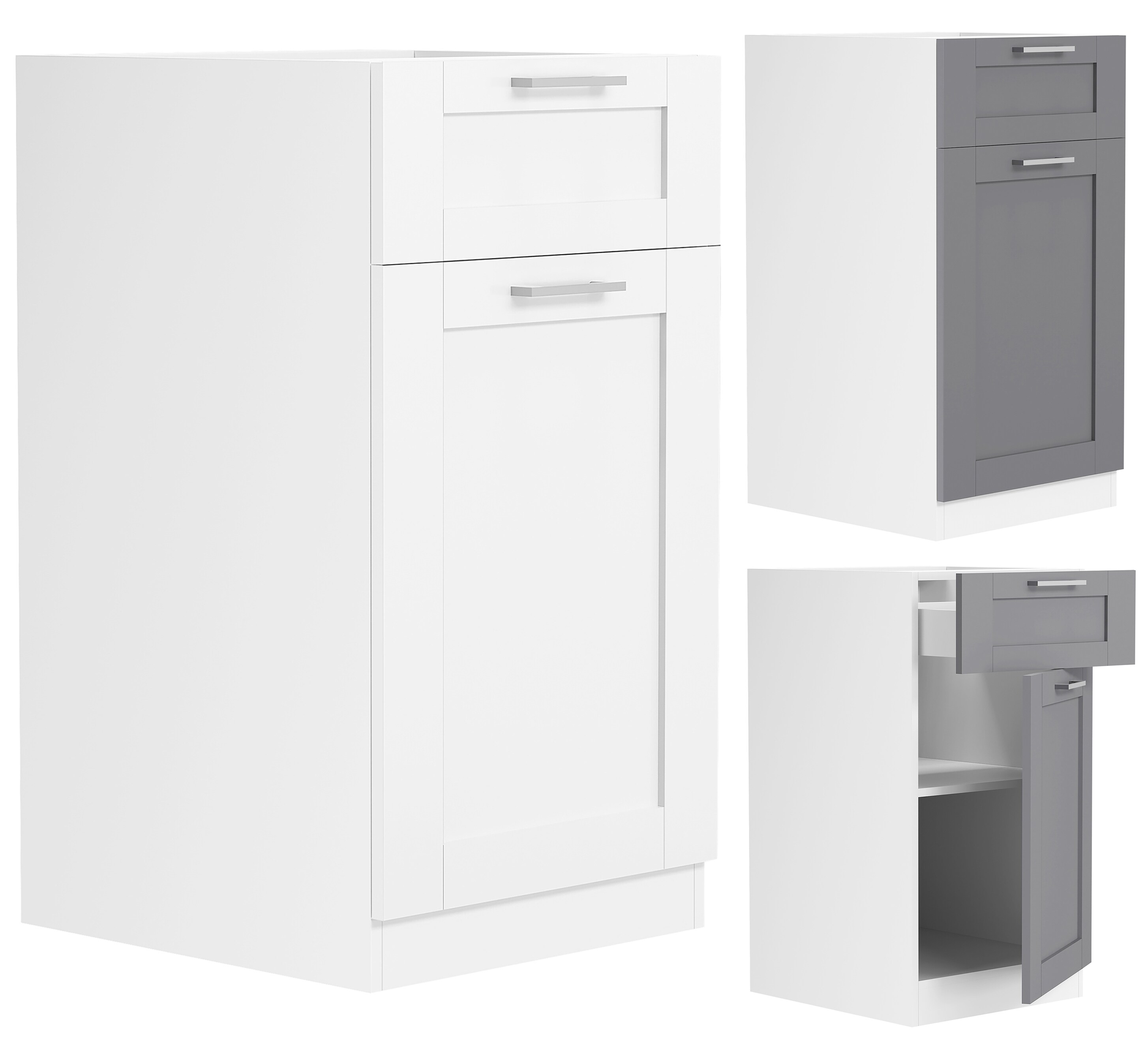 VCM Küchenschrank Breite 40 cm Schublade Unterschrank Küche Küchenmöbel Landhaus Colura