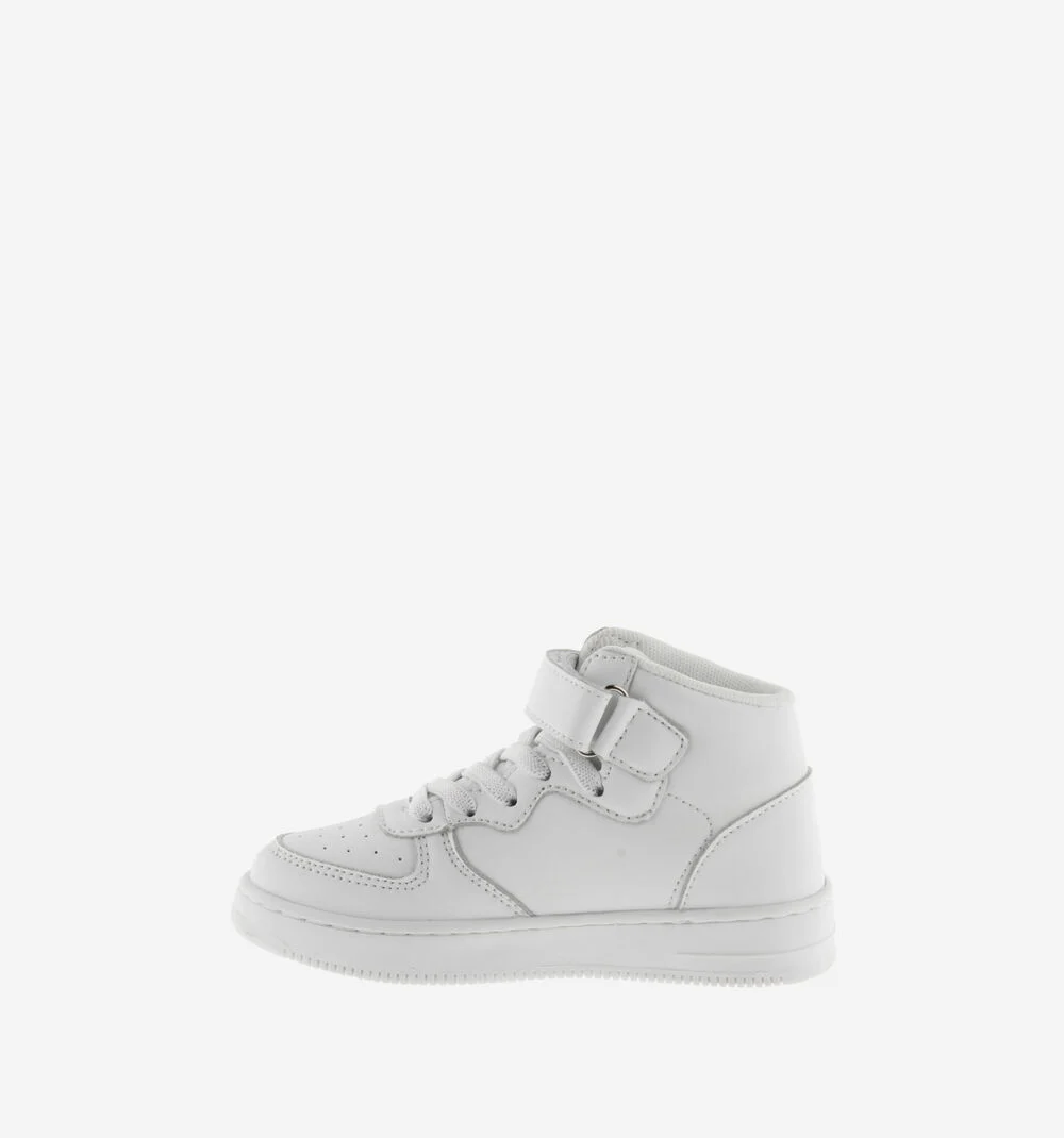 TIEMPO BOTTINE EFFET CUIR Bottines blanches pour enfant BLANCO