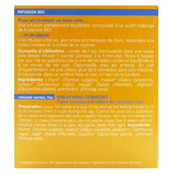 Ladrome Organic Respiratory Relief Ifusion 20 sachês