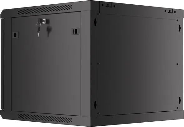 Lanberg - Rack kabinet - vægmonterbar - sort, RAL 9004 - 9U - 19