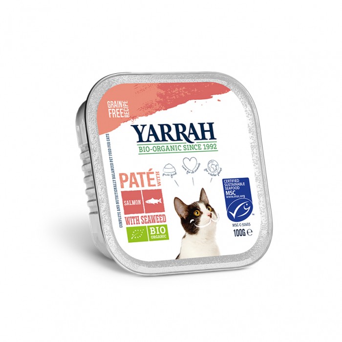 Yarrah pâtée bio sans céréales - Lot 16 x 100g