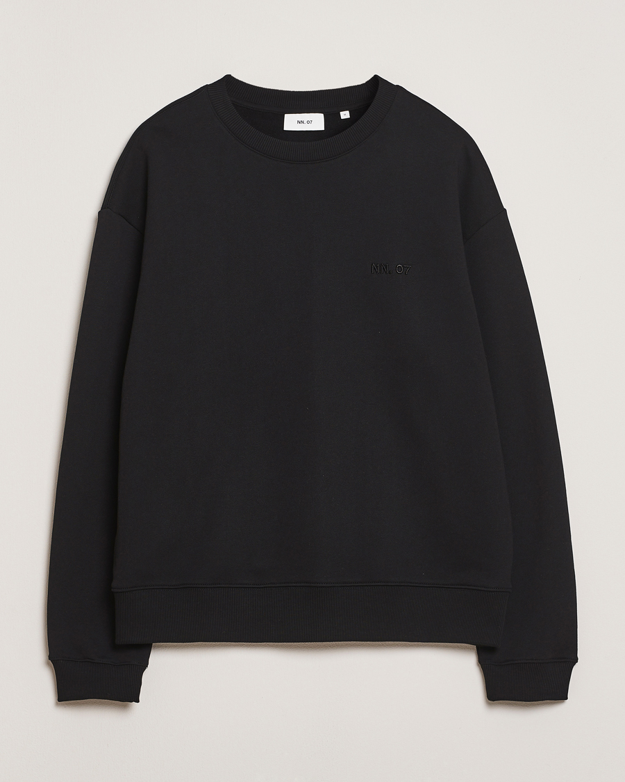 NN07 David Crew Neck Sweatshirt Black