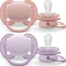 Philips Avent SCF091/31 Ultra Soft-smokker, 0-6 måneder, 2 stk, lilla