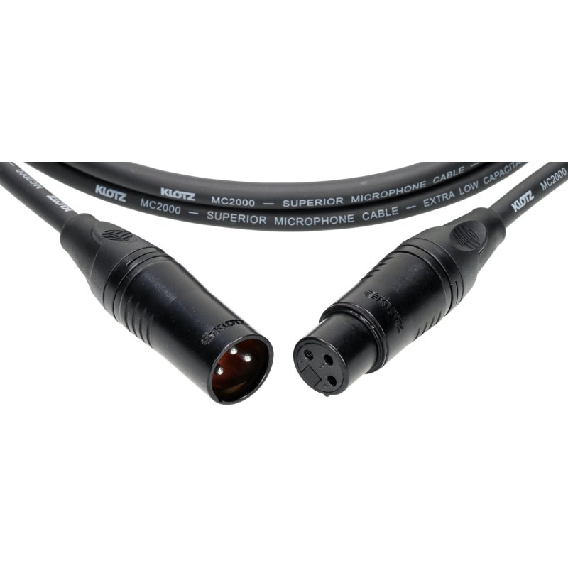 Klotz M2 KB microfoonkabel 3p XLR female - 3p XLR male 2 meter zwart