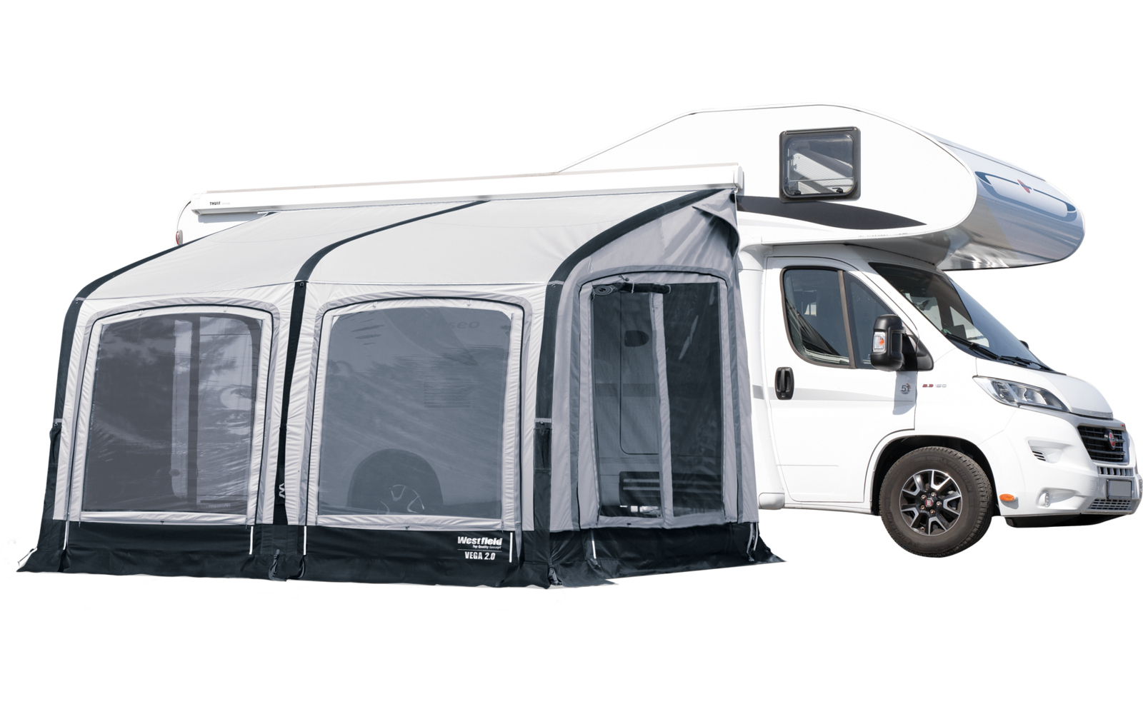 Westfield Vega 2.0 Luftvorzelt 330 Anbauhöhe 235 - 255 cm für Caravan