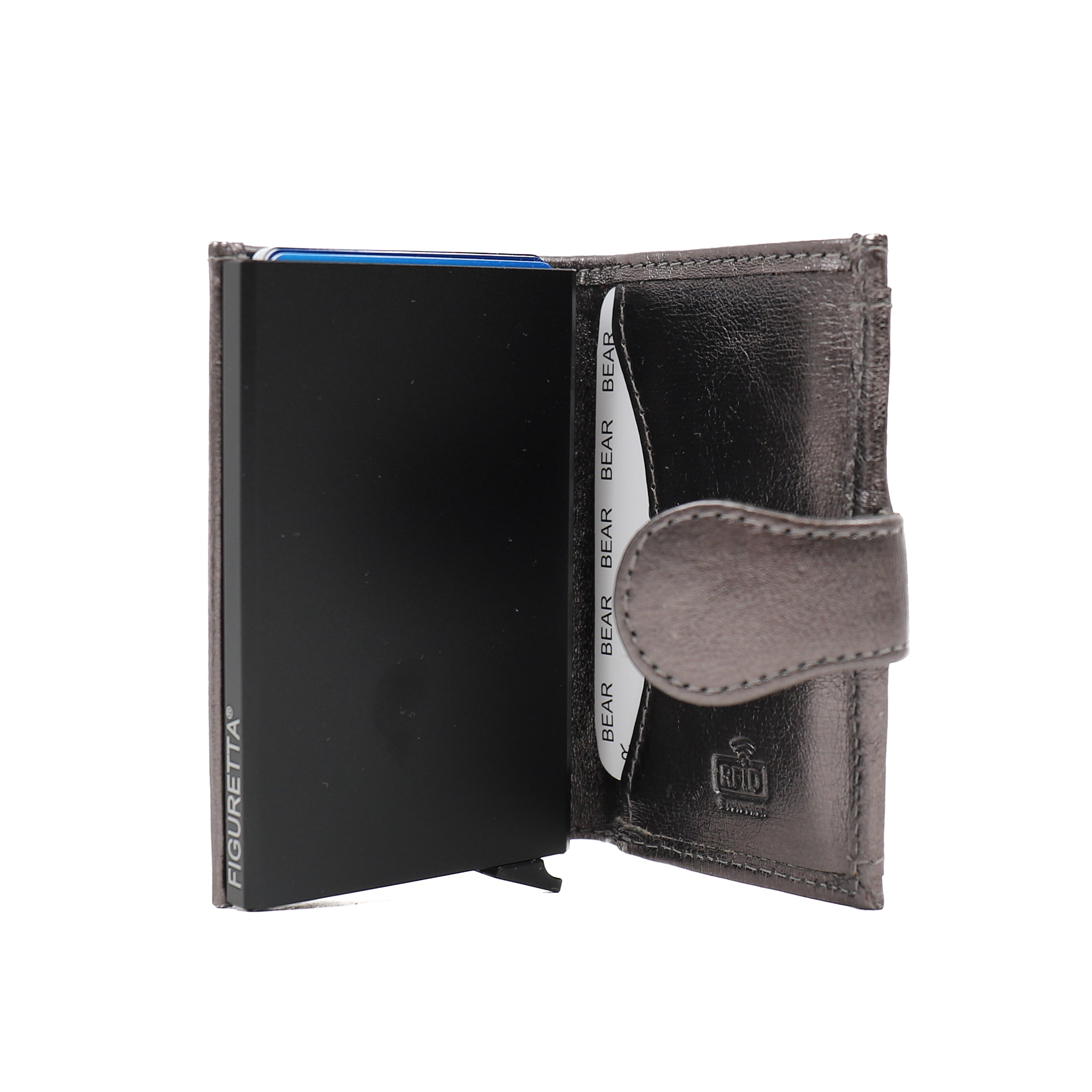 Pasjeshouder 'Evie' gun metal Gun metal