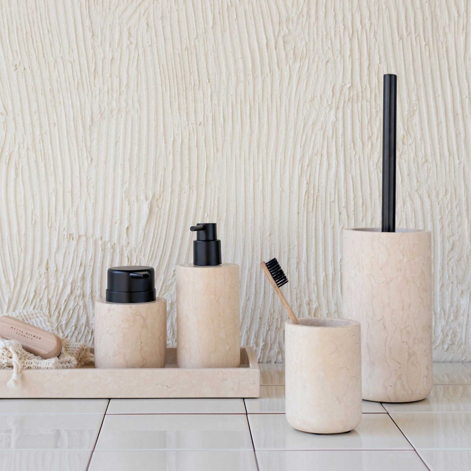 Mette Ditmer - MARBLE dispenser, low - Sand